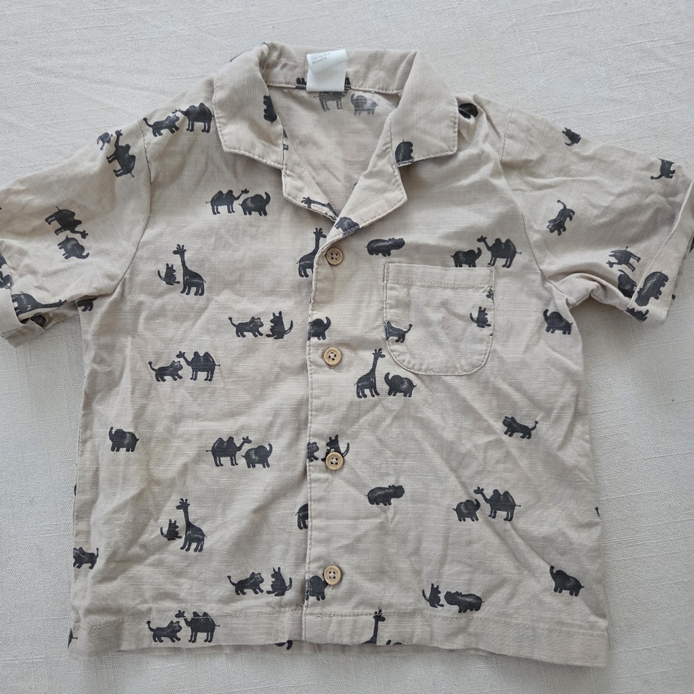 H&m Bundle Neutral Beige Baby Toddler Matching Outfit Set 12 Months - Picture 8 of 10